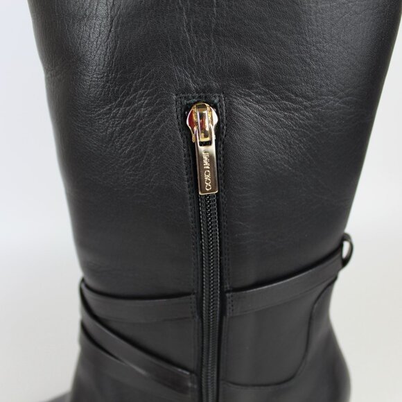 NEW JIMMY CHOO Huxlie 45mm Leather Boots - Work to Weekend - Picture 13 of 16